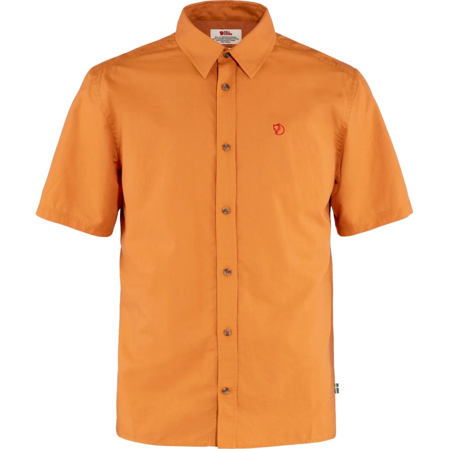 Övik Lite Shirt Ss M Fjällräven Canada Spicy Orange