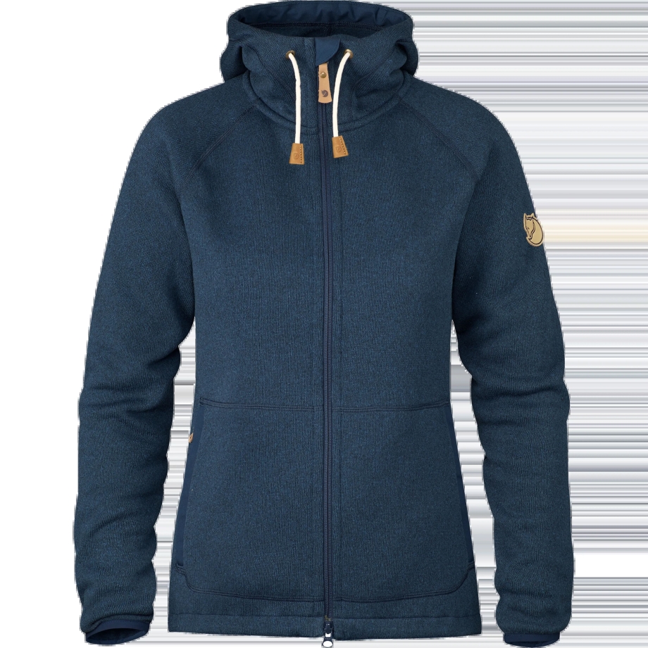 Övik Fleece Hoodie W Fjällräven Canada Navy
