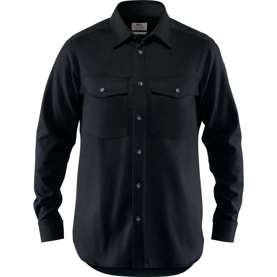Black Övik Re-Wool Shirt Ls M Fjällräven Canada