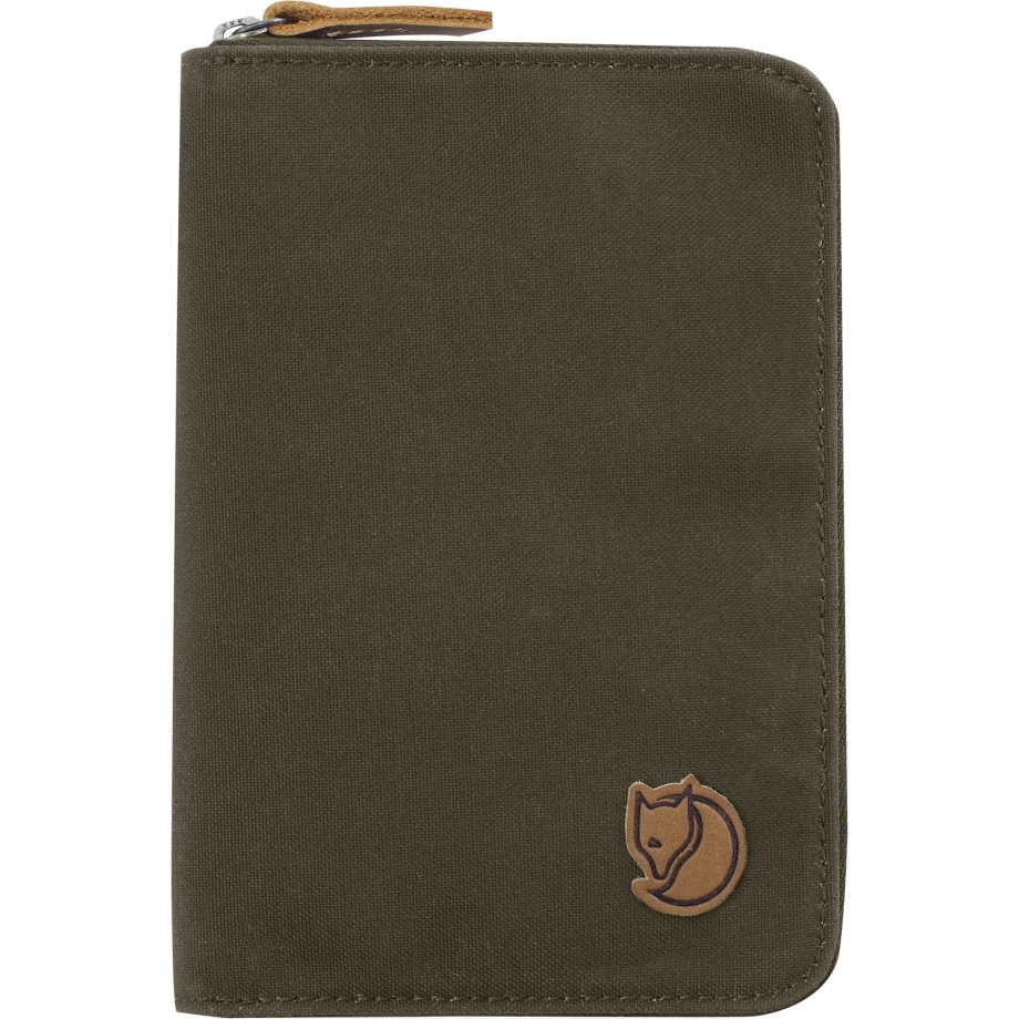 Fjällräven Canada Dark Olive Passport Wallet