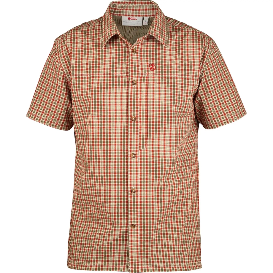 Svante Seersucker Shirt Ss M Green Fjällräven Canada