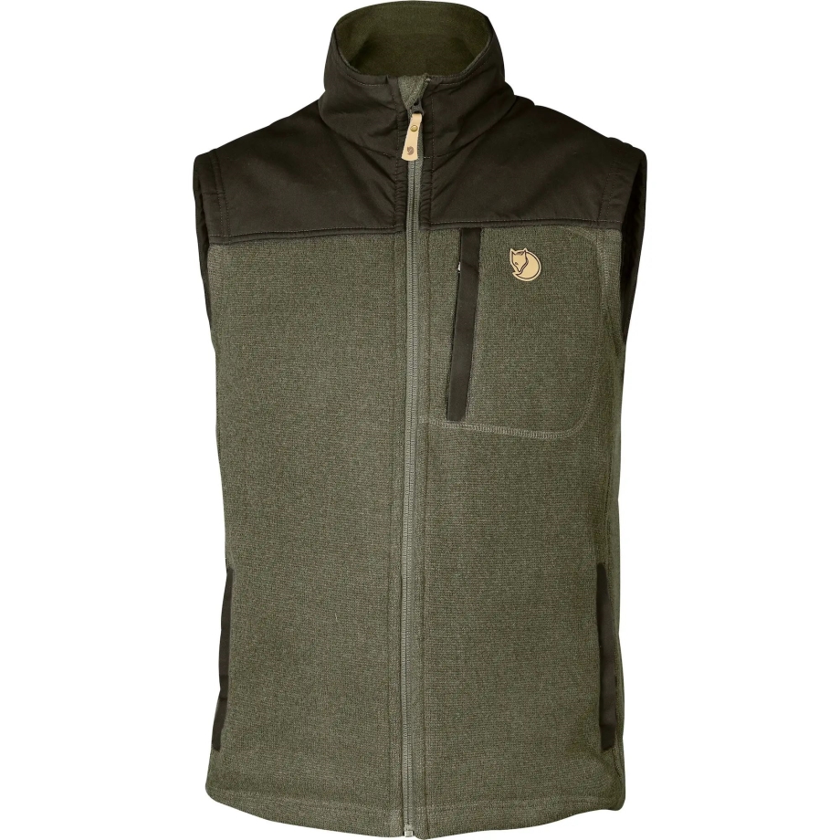 Fjällräven Canada Laurel Green-Deep Forest Buck Fleece Vest M