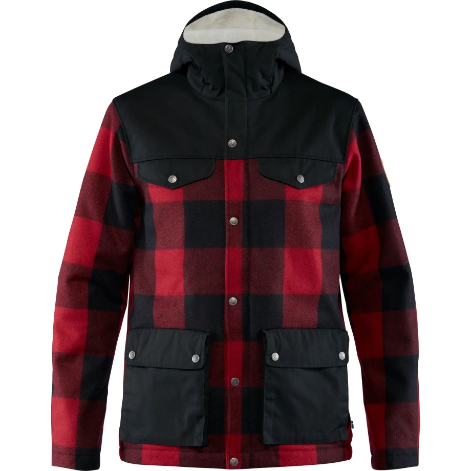 Fjällräven Canada Red-Black Greenland Re-Wool Jacket M