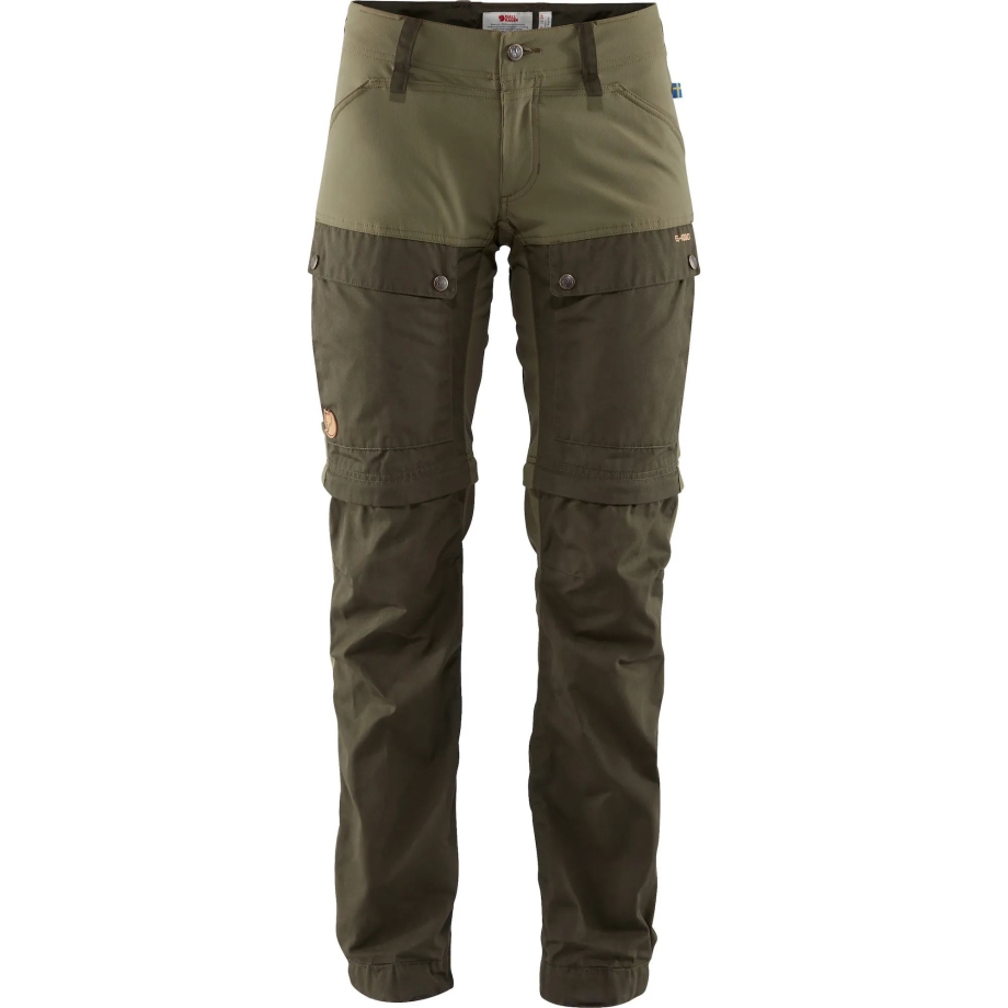 Deep Forest-Laurel Green Fjällräven Canada Keb Gaiter Trousers W Long