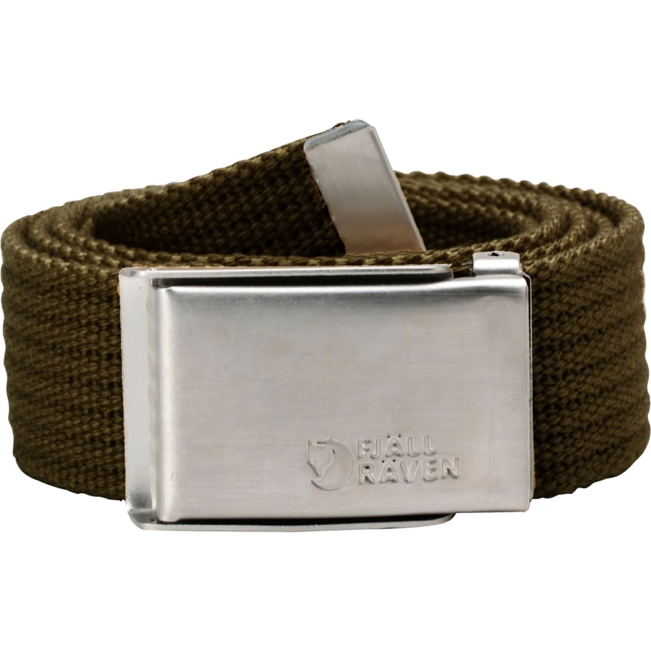 Fashion Fjällräven Canada Dark Olive Merano Canvas Belt