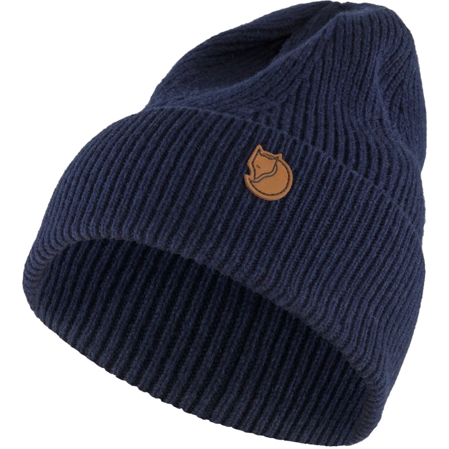 Fashion Fjällräven Canada Dark Navy Directional Rib Beanie