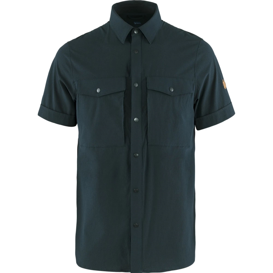 Dark Navy Abisko Trekking Shirt Ss M Fjällräven Canada