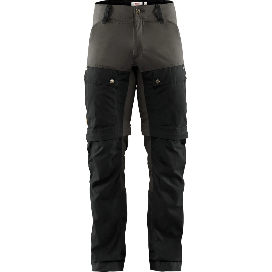 Black-Stone Grey Fjällräven Canada Keb Gaiter Trousers M Long