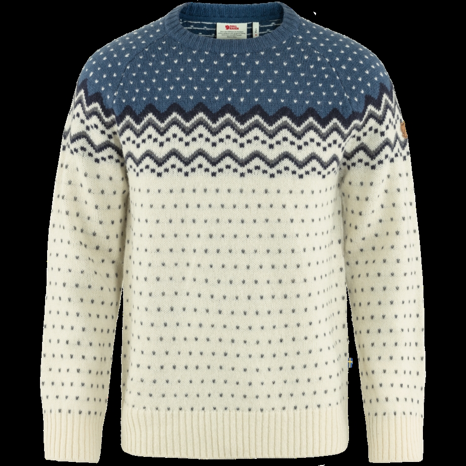 Övik Knit Sweater M Fjällräven Canada Chalk White-Indigo Blue
