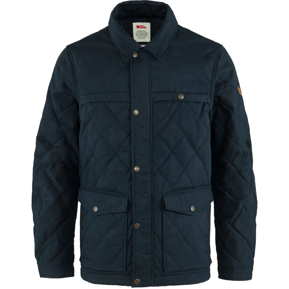 Övik Wool Padded Jacket M Dark Navy Fjällräven Canada