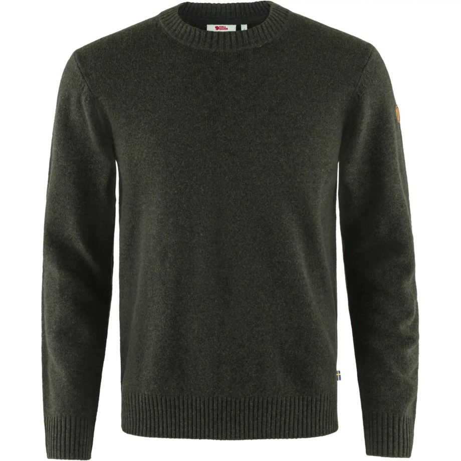Fjällräven Canada Övik Round-Neck Sweater M Dark Olive