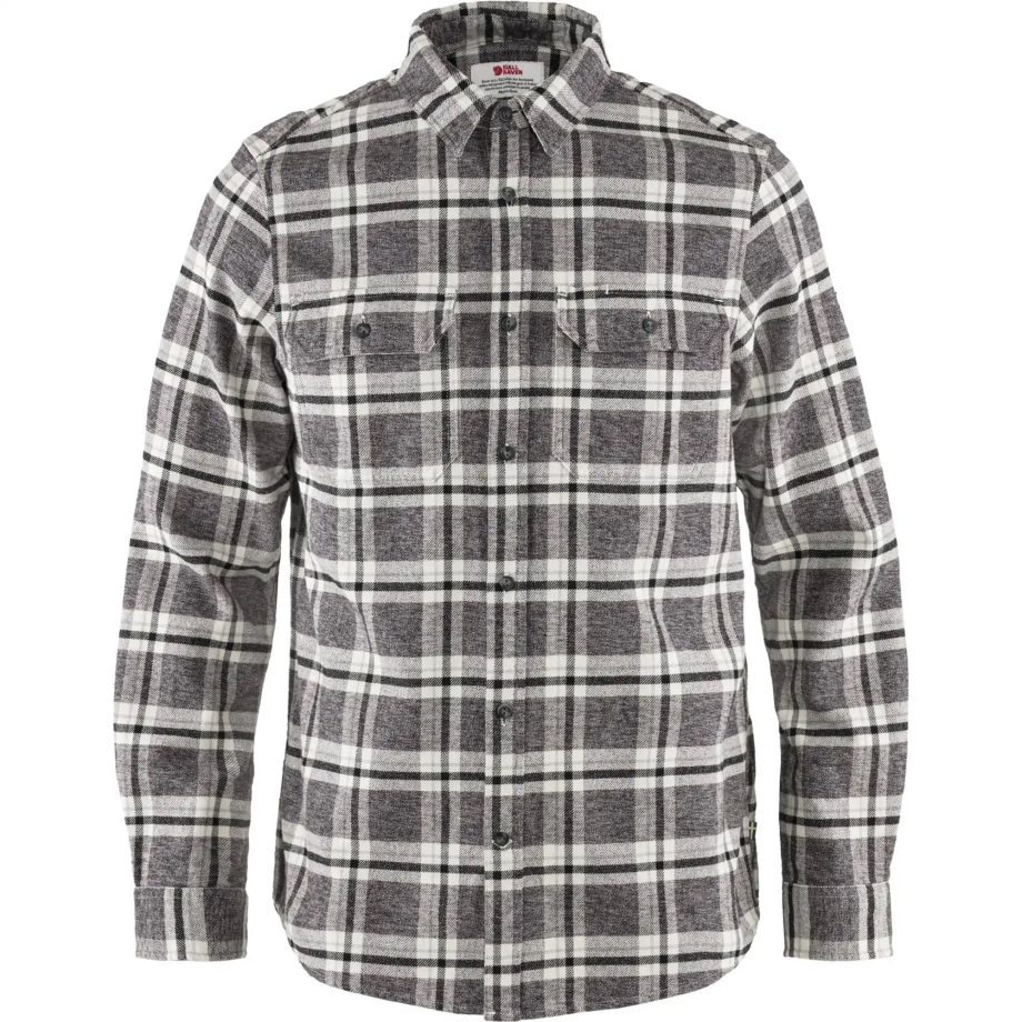 Dark Grey Övik Heavy Flannel Shirt M Fjällräven Canada