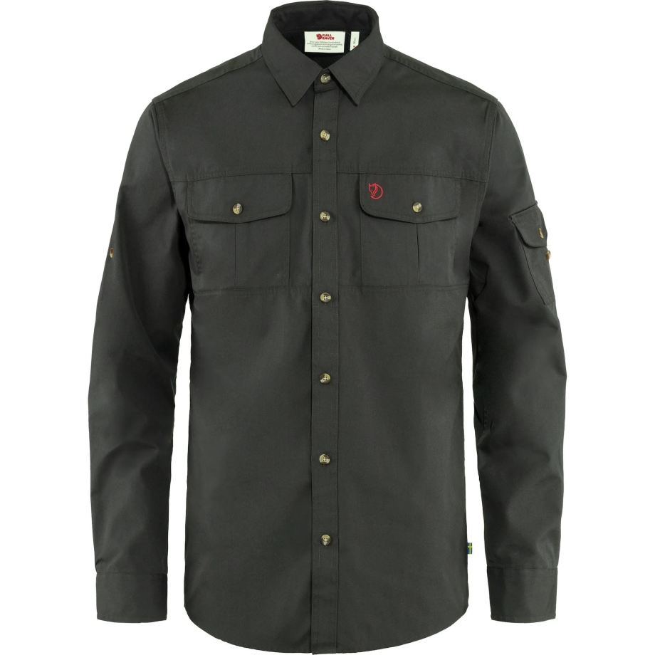 Singi Trekking Shirt Ls M Fjällräven Canada Dark Grey