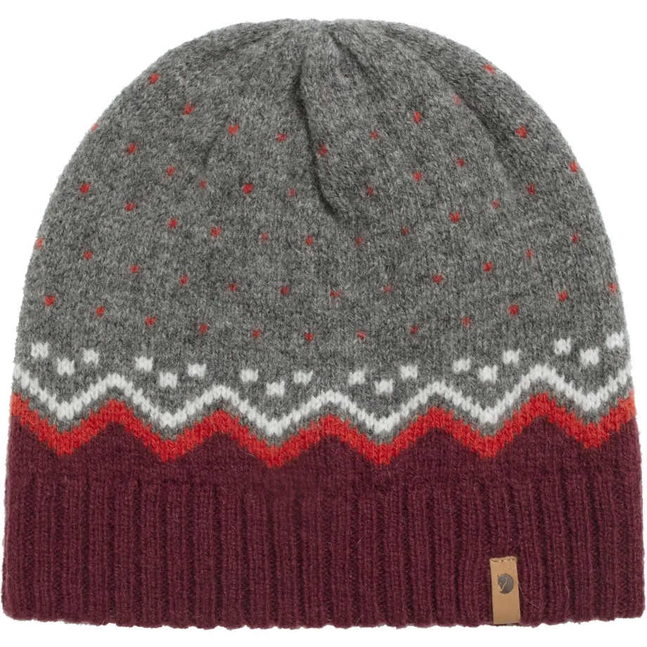 Fjällräven Canada Övik Knit Hat Dark Garnet