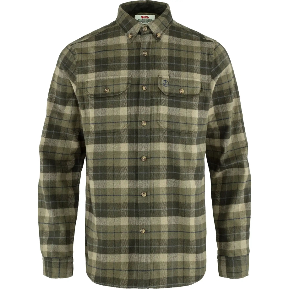 Green-Deep Forest Fjällräven Canada Singi Heavy Flannel Shirt M
