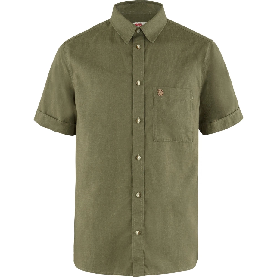 Övik Travel Shirt Ss M Fjällräven Canada Green