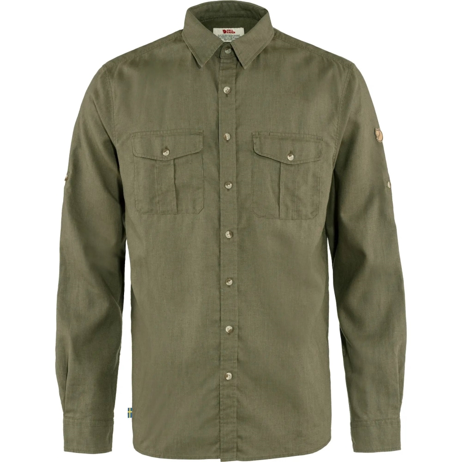 Övik Travel Shirt Ls M Green Fashion Fjällräven Canada
