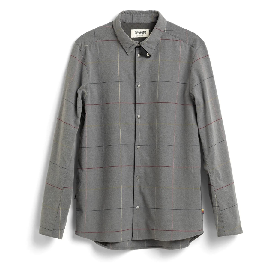 Fjällräven Canada S/F Rider'S Flannel Shirt Ls M Grey Flag Window