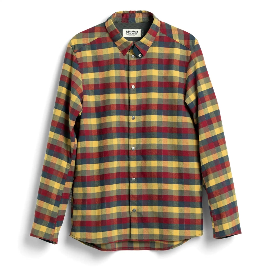 Fjällräven Canada Flag Check S/F Rider'S Flannel Shirt Ls M