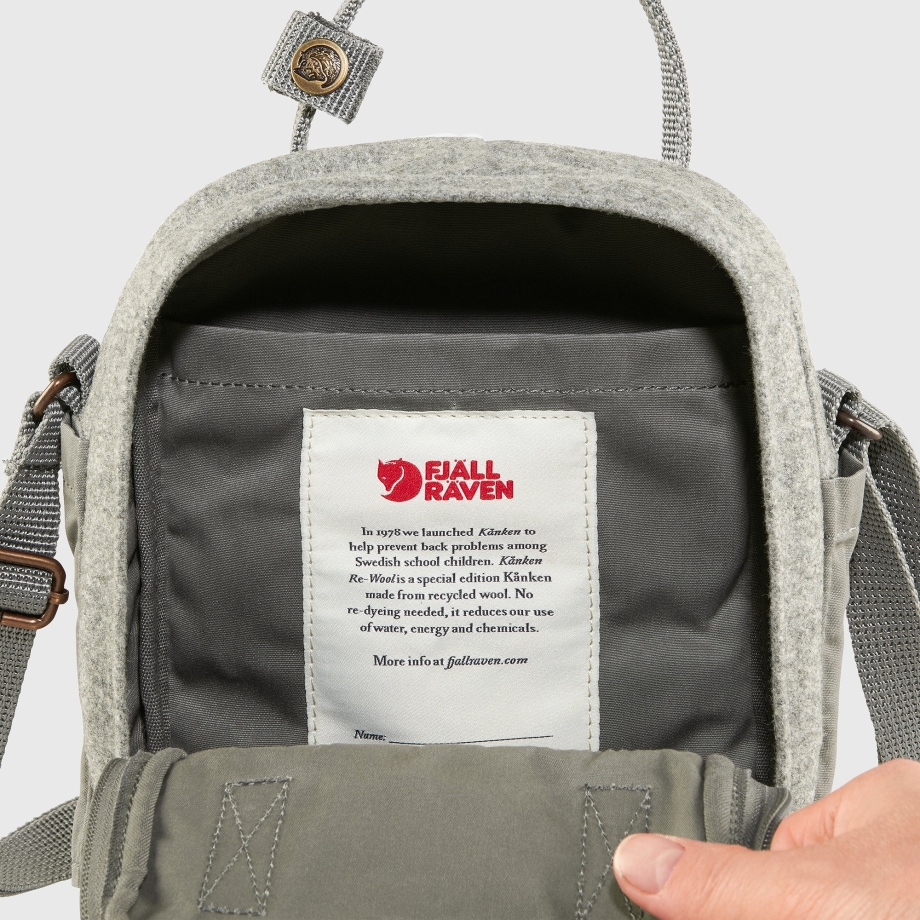 Kånken Re-Wool Sling Granite Grey Fjällräven Canada
