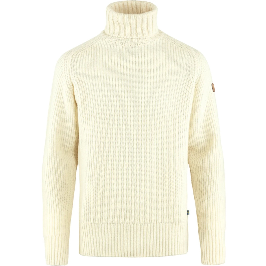 Chalk White Övik Roller Neck Sweater M Fjällräven Canada