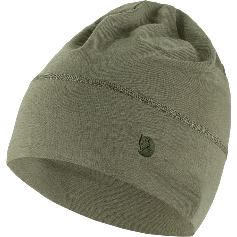 Abisko Lite Wool Beanie Fjällräven Canada Light Olive