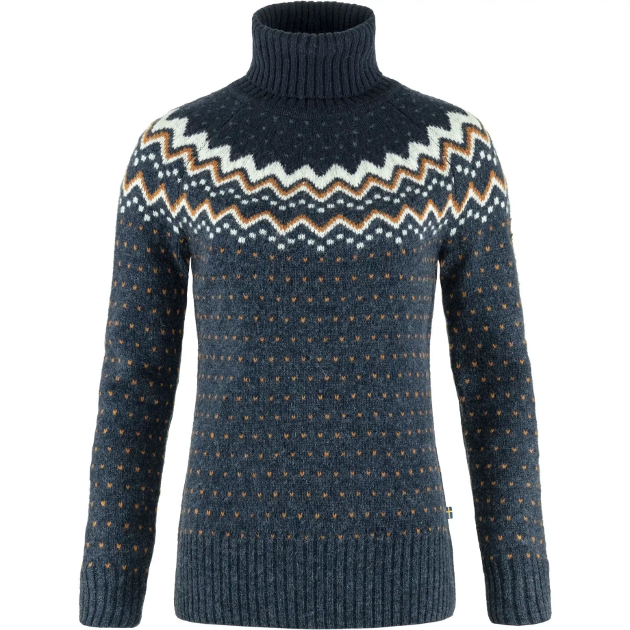 Navy-Dark Navy Övik Knit Roller Neck W Fjällräven Canada