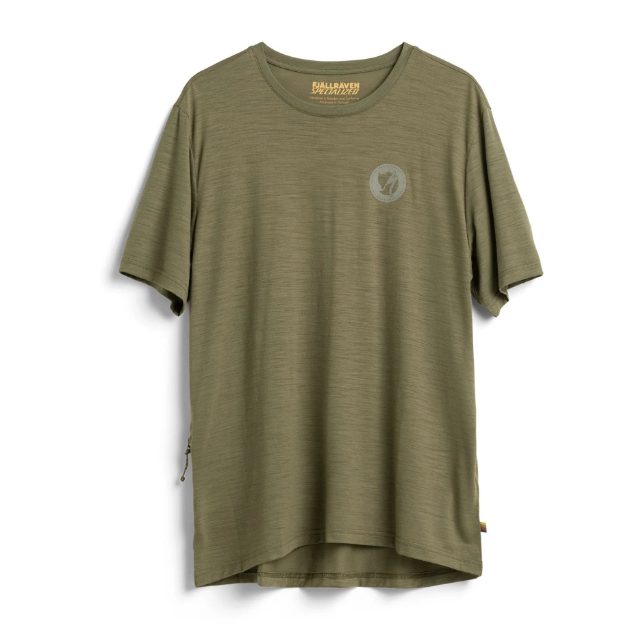 Green Fjällräven Canada S/F Wool T-Shirt M