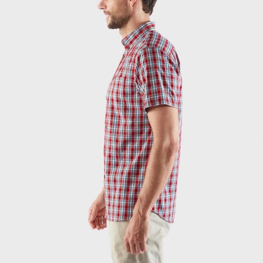 Övik Shirt Ss M Green-Alpine Blue Fjällräven Canada